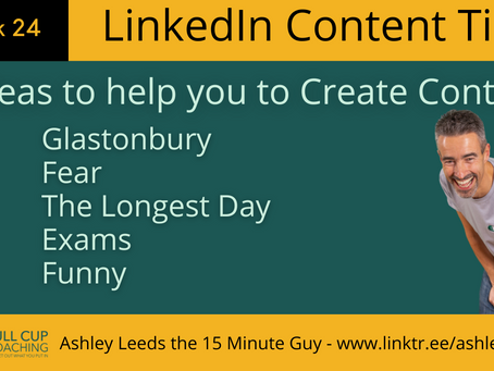 5 Great Ideas to help you to create Content