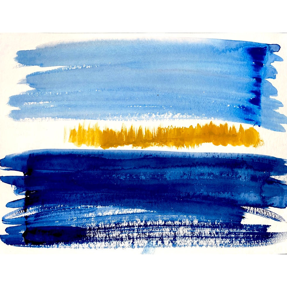 Close-up view of a hand-painted colorful pottery piece