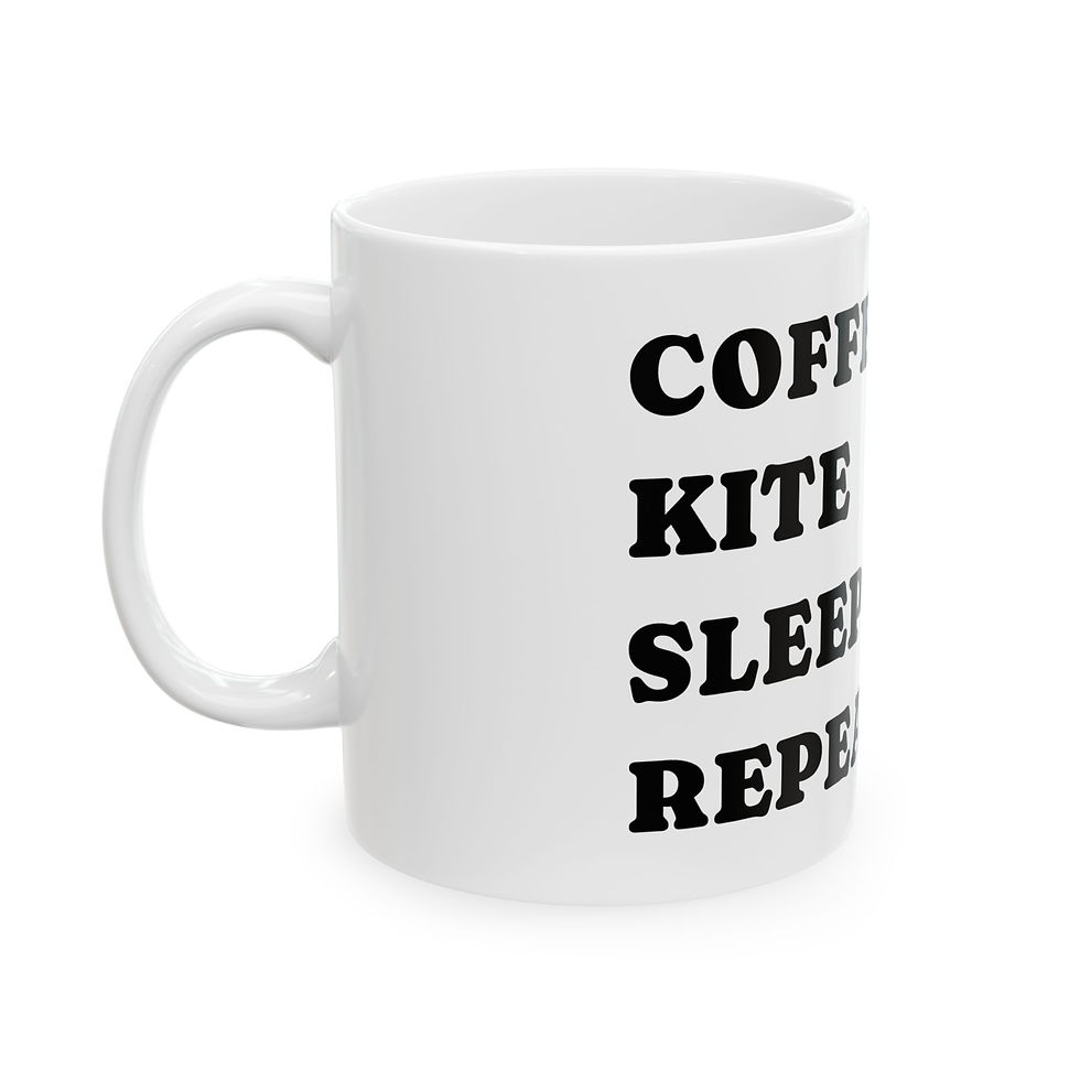 Thumbnail: KiteFit "Coffee, Kite,  Sleep, Repeat" Mug