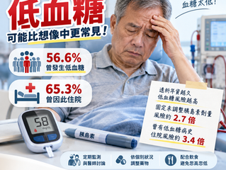 糖尿病洗腎腎友,低血糖可能比想像中更常見