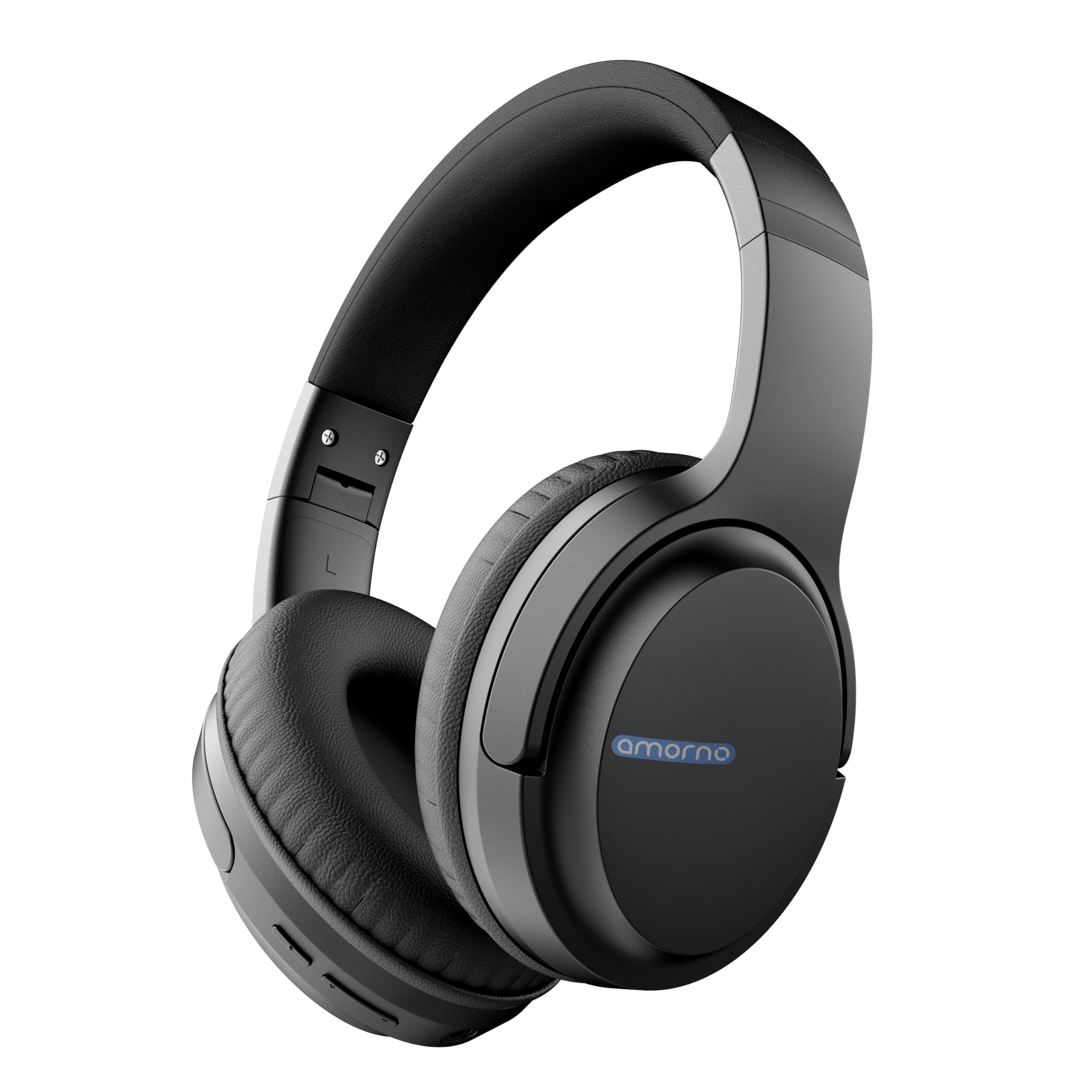 AMORNO Bluetooth Headphones Over Ear 68 Hours Playtime Wireless Headphones with