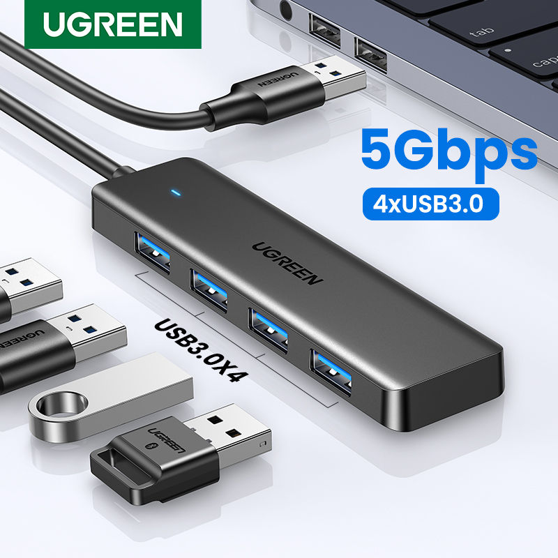 UGREEN USB 3.0 HUB 4 Ports USB-C HUB Slim for Mouse Keyboard Compatible with Mac
