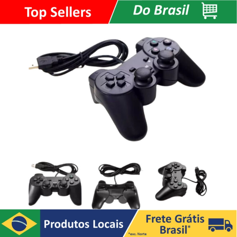 Controle Com Entrada Usb Joystick Games Computador E Console