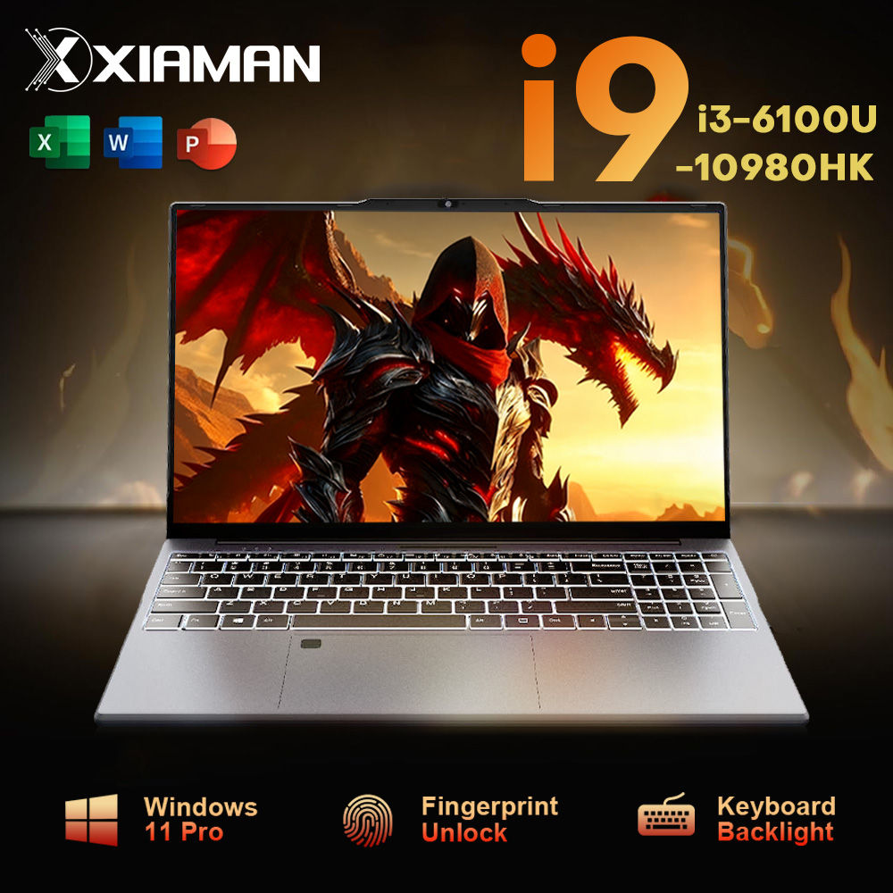 15.6“ Gaming Laptop Computer Intel i9 10980HK i3 6100 Laptop PC Gamer 16GB RAM