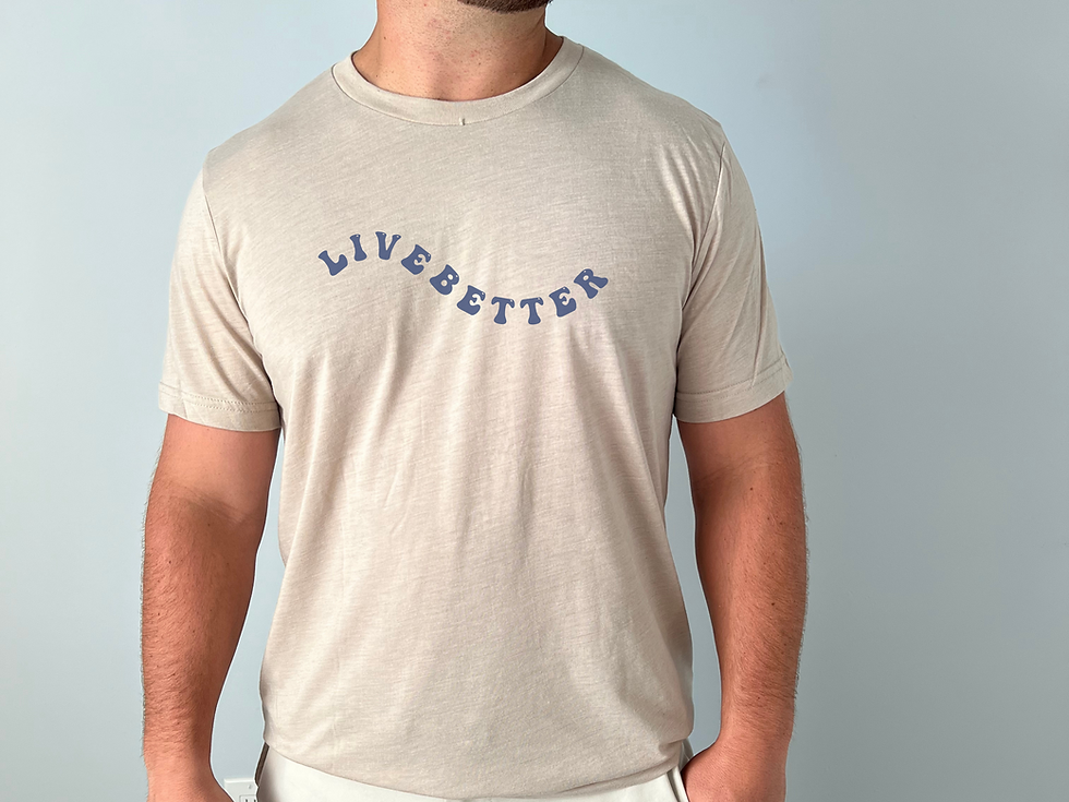 Thumbnail: Live Better Wavy Tri-Blend T-Shirt