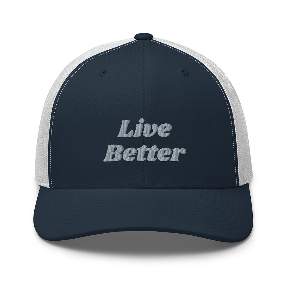 Thumbnail: Live Better Lifestyle Bold Trucker Hat 