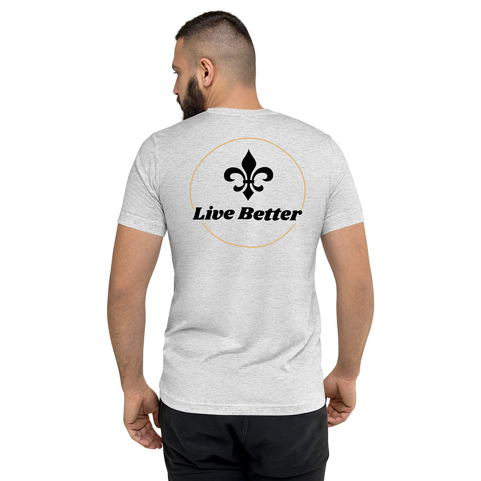 Thumbnail: Live Better LB Saints Tri-Blend T-Shirt
