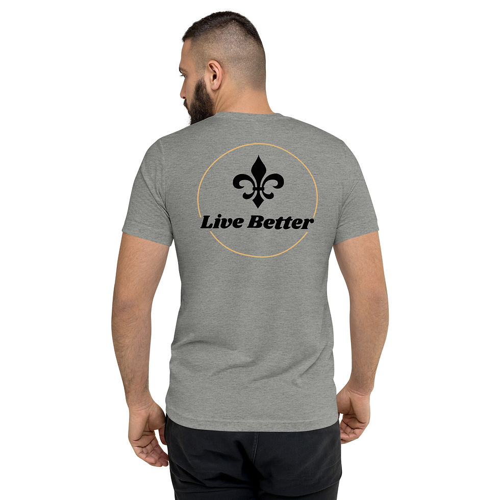 Thumbnail: Live Better LB Saints Tri-Blend T-Shirt
