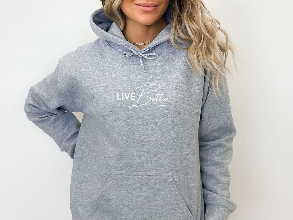 Thumbnail: Live Better Lifestyle Script Hoodie Sweatshirt