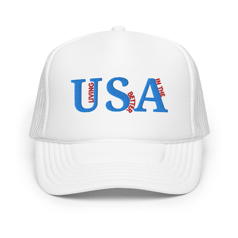 Thumbnail: Living Better In the USA Wavy Foam Trucker Hat