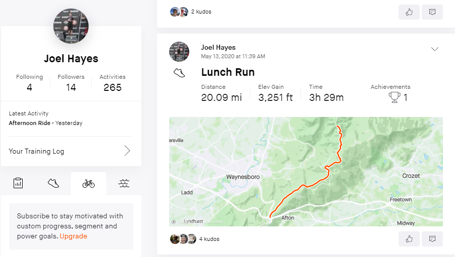 strava profile