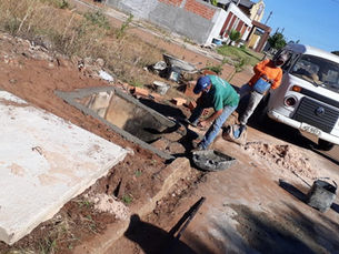 Vilhena: Semosp faz manutenção e construção de bocas de lobo
