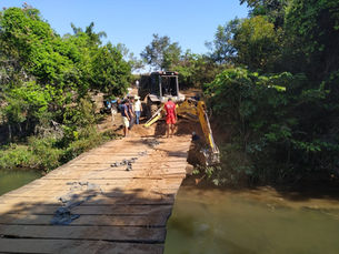 Pontes da zona rural de Vilhena são recuperadas preventivamente