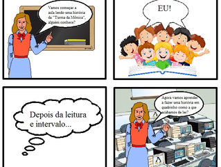 Editor de história em quadrinho e editor de charge