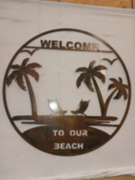 Rusty Beach Welcome