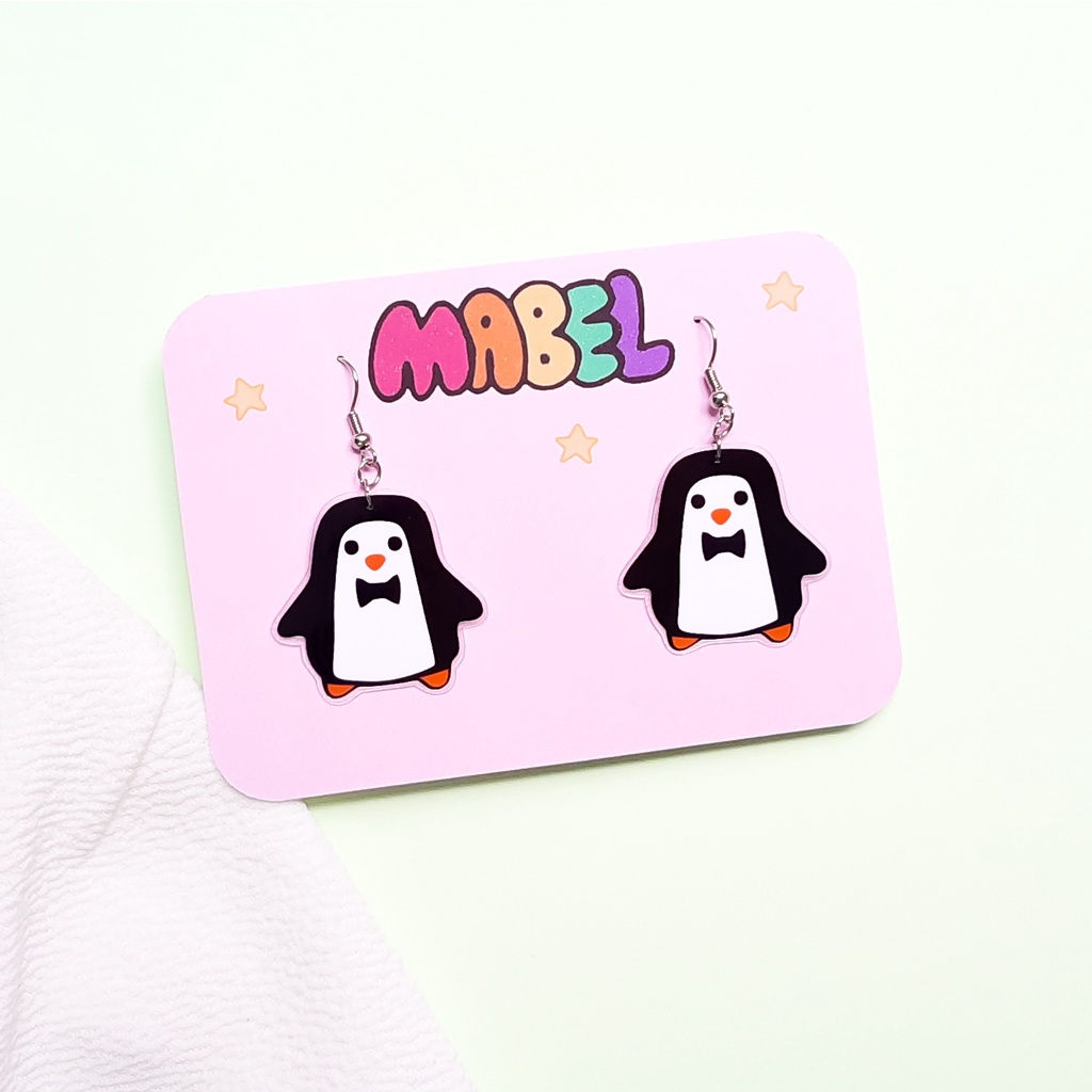 Brincos Gravity Falls Mabel - Pinguim