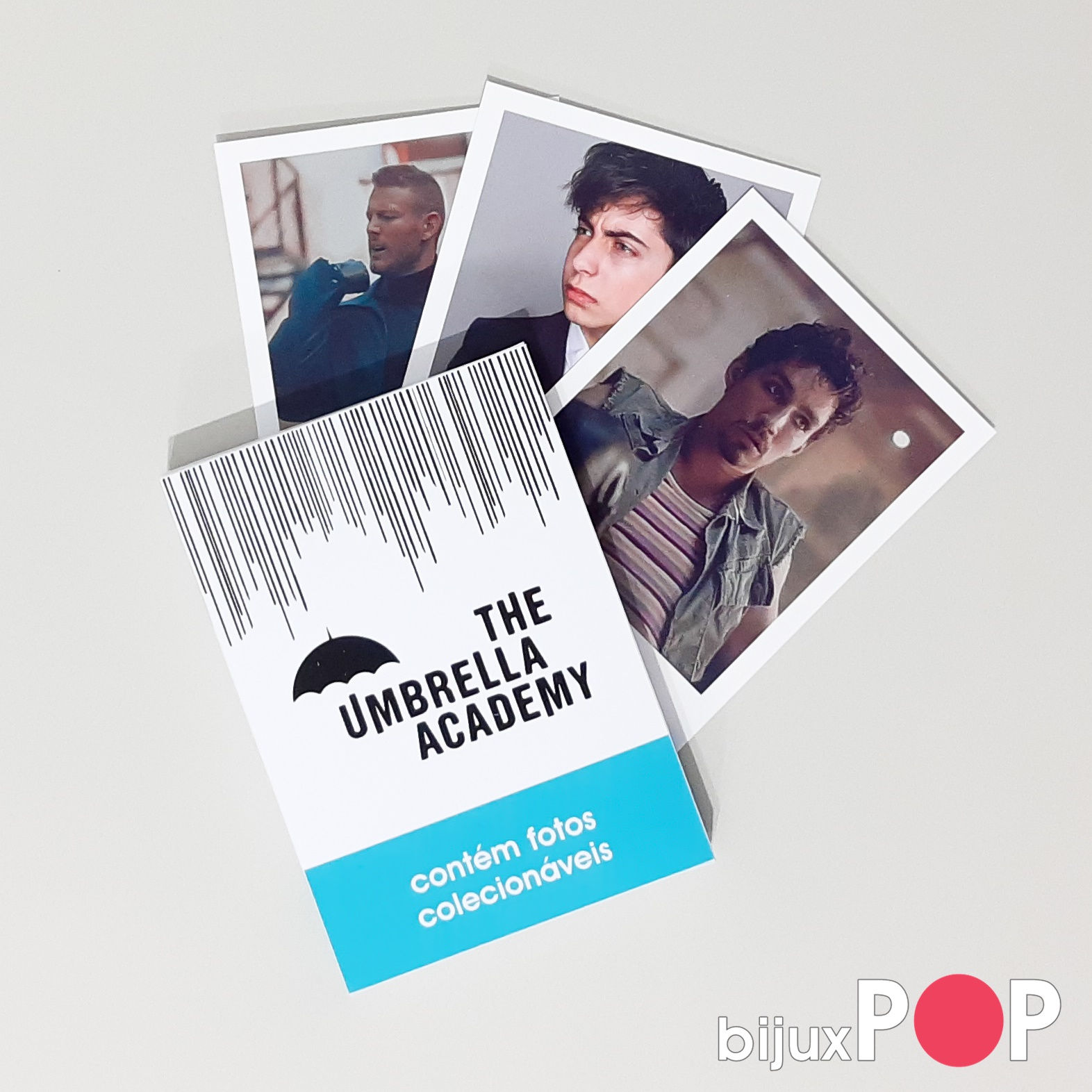 Caixinha com 8 Fotos Colecionáveis THE UMBRELLA ACADEMY - Polaroid BijuxPOP