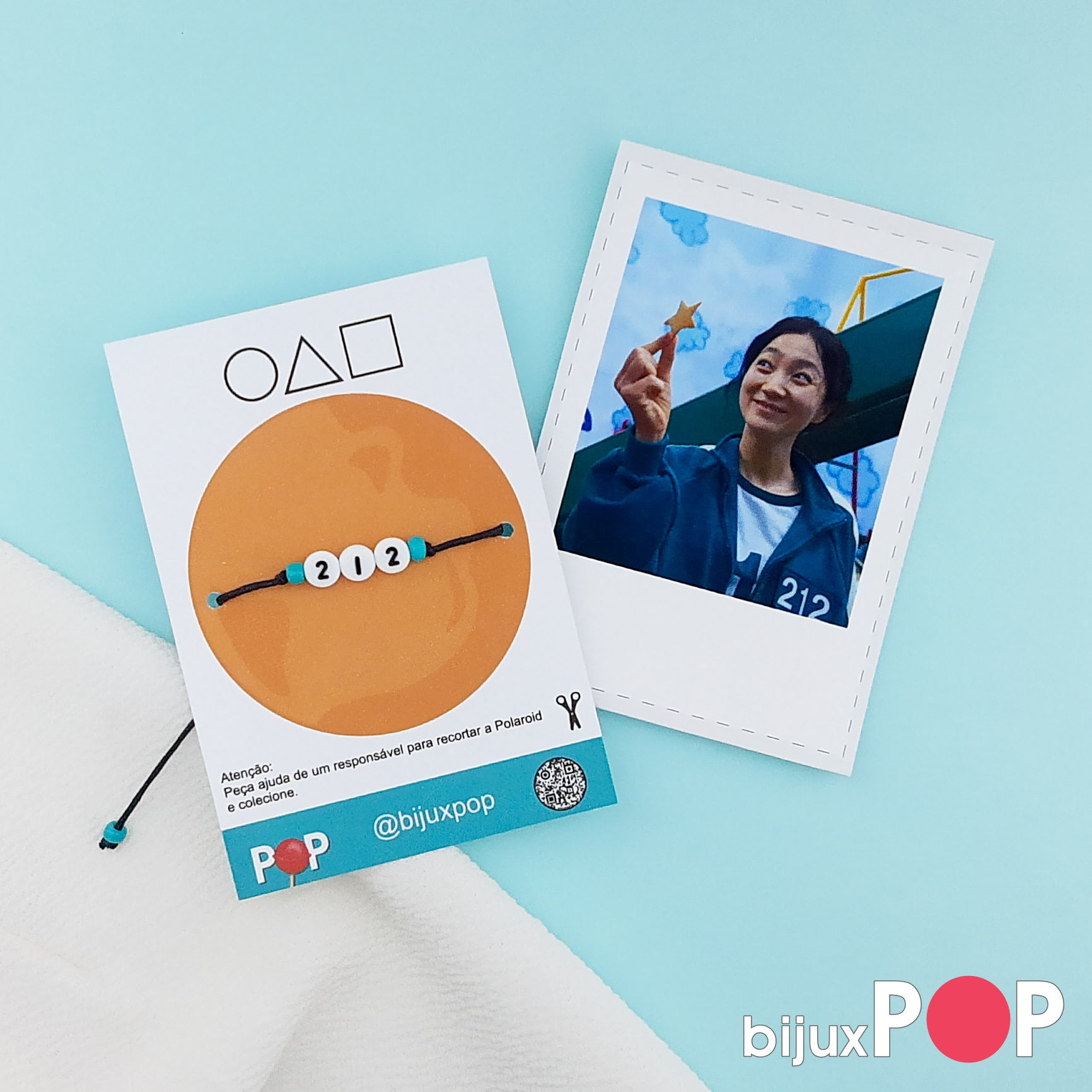 Cartela com 1 Pulseira com Número Round 6 - 212