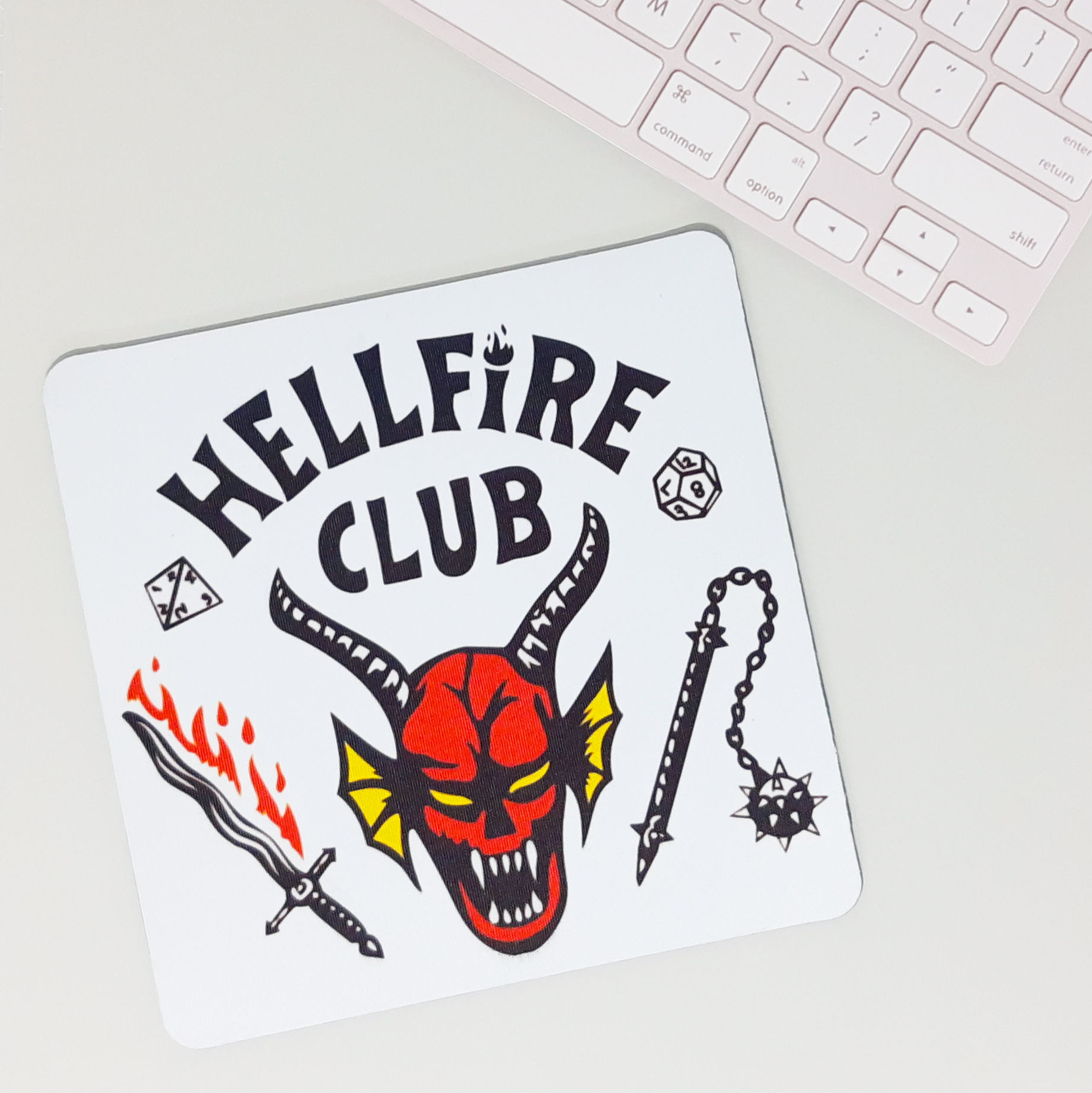 Mouse Pad Hellfire Club 19x19cm BijuxPOP