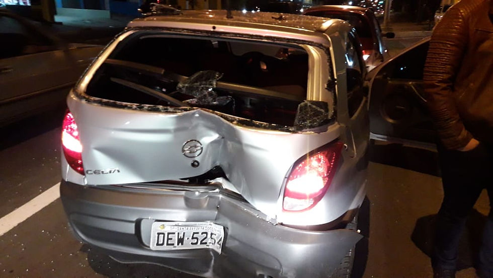 PIRACICABA: Motociclista bate na traseira de carro, na avida Rio das Pedra. 