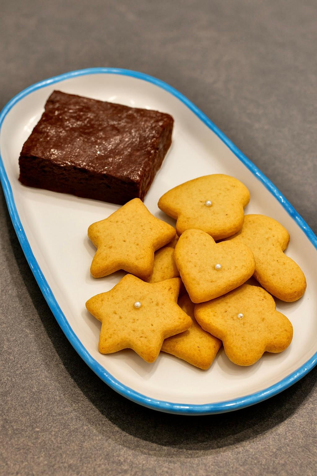 Sablés à la cannelle & gâteau au chocolat