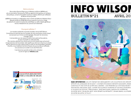 Le bulletin InfoWilson N°21 disponible sur notre site