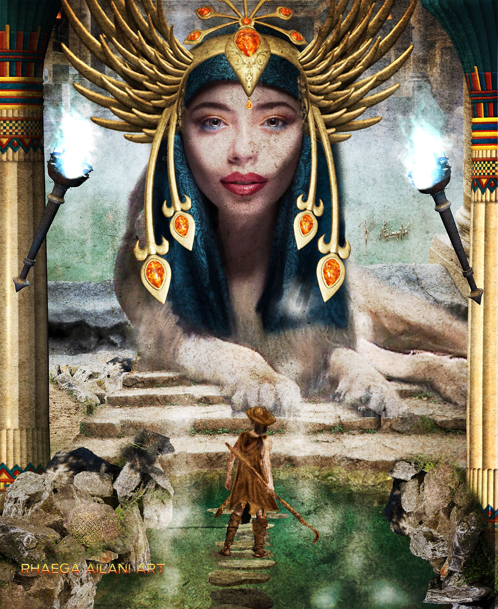 Oedipus in Front of the Sphynx