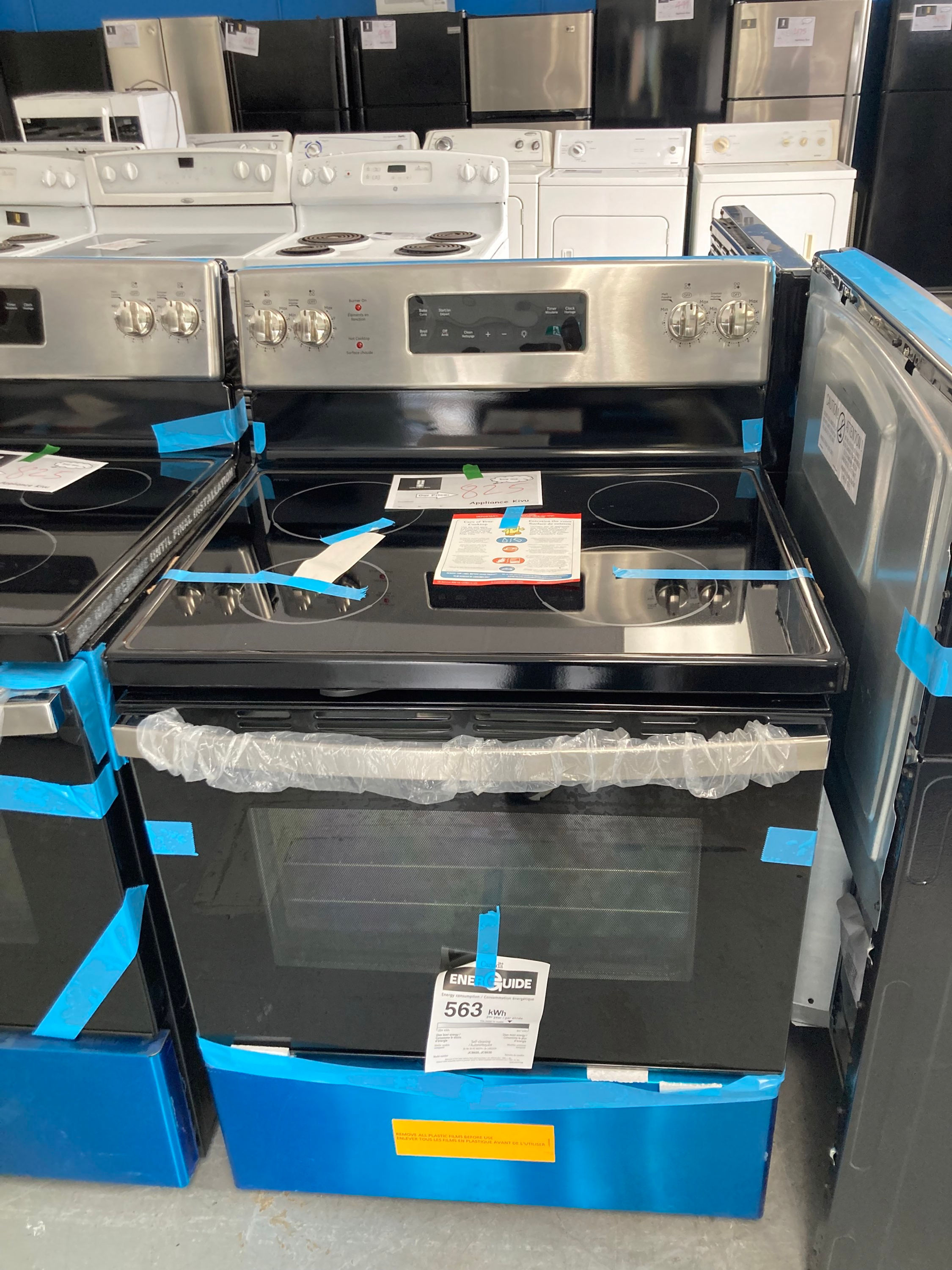 New GE Stainless Steel Stove