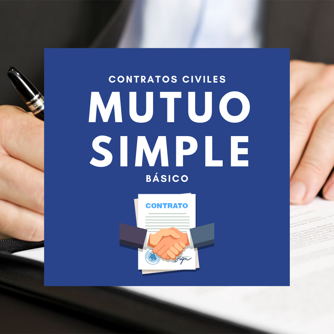 CONTRATO DE MUTUO SIMPLE