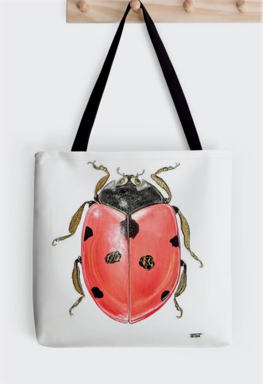 Thumbnail: Tote bag | version coccinelle | rouge