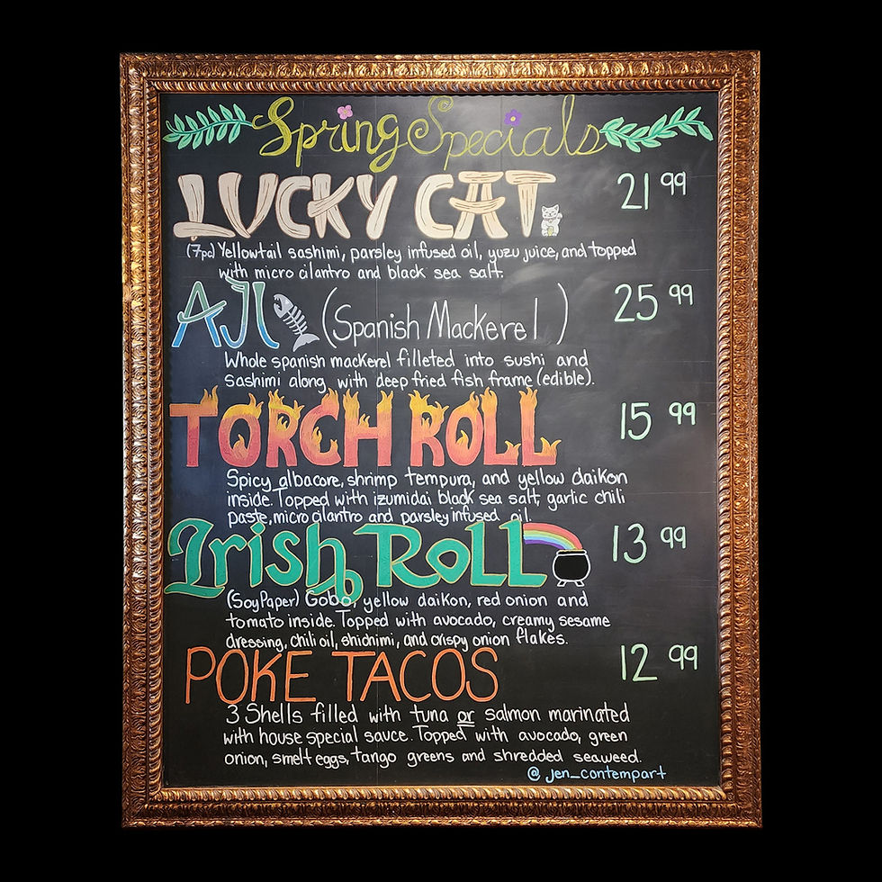 Chef's Specials Board