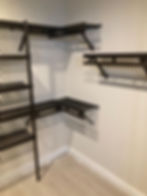Metal shelves
