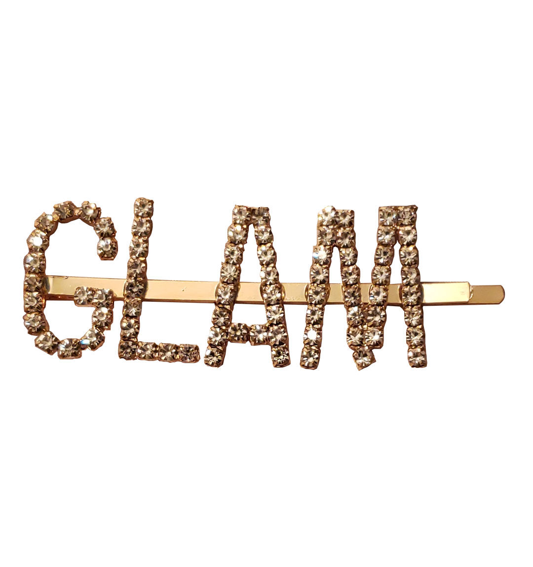 Glam Rhinestone Hair Clip (Gold)