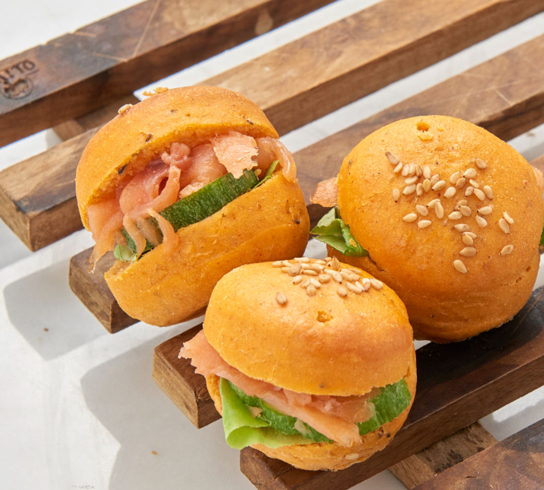 Mini hamburger norvégien