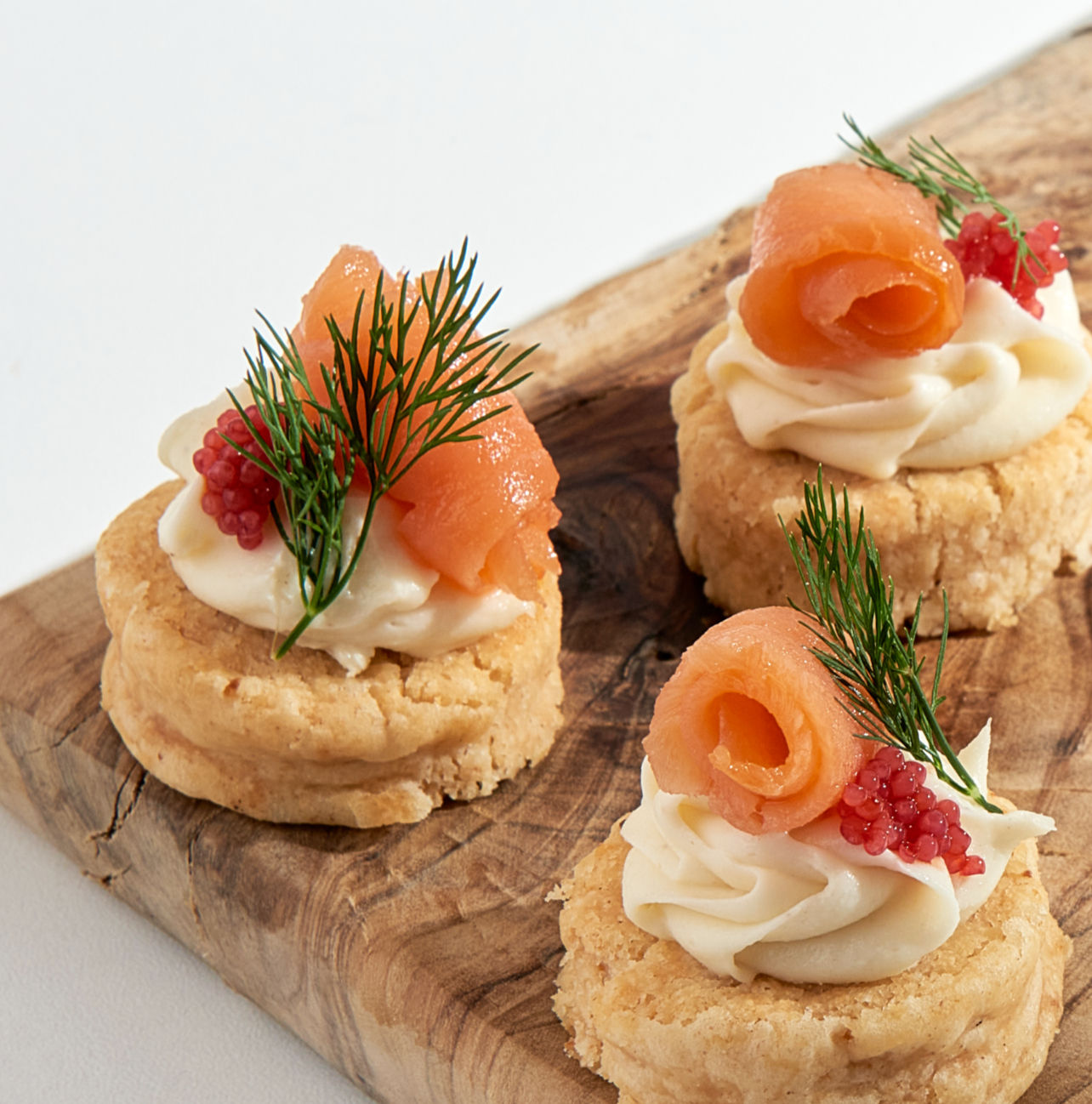 Diamant de gruyère au saumon fumé