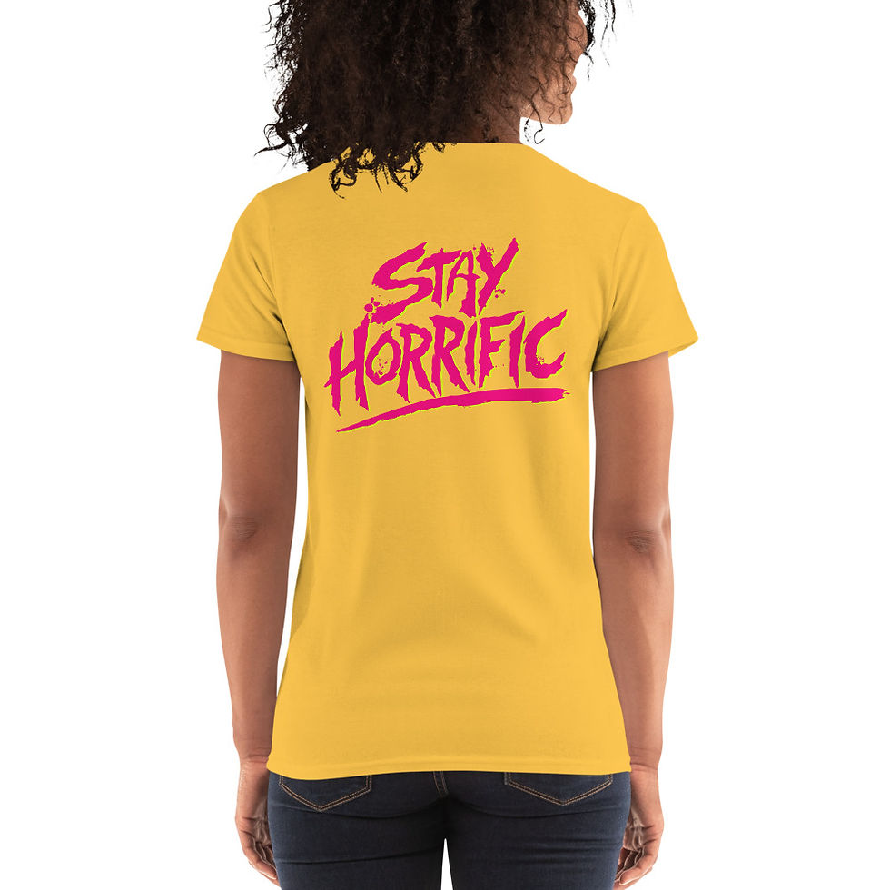Thumbnail: Stay Horrific pink logo Women's T-Shirt
