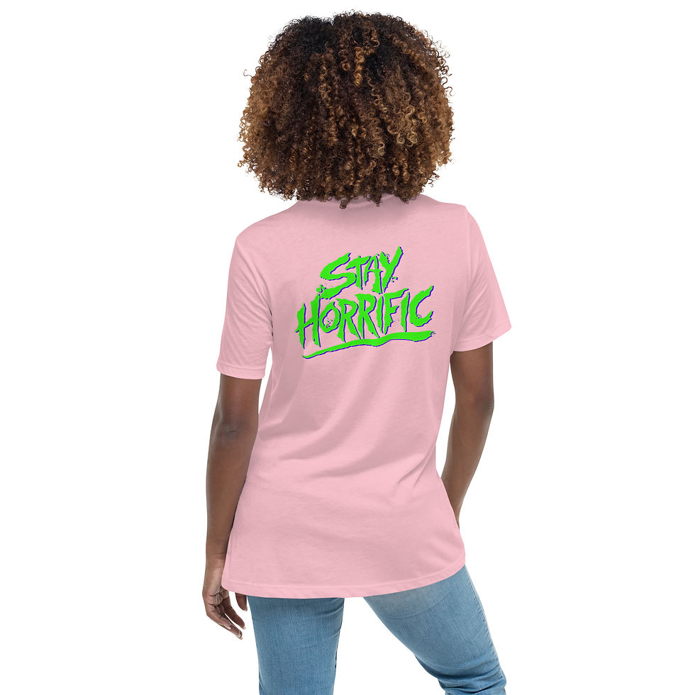 Thumbnail: Stay Horrific Women's Relaxed T-Shirt - Green