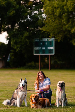 Duke the Husky, Neeva the Golden Retriever, Pepper the German Shepard!