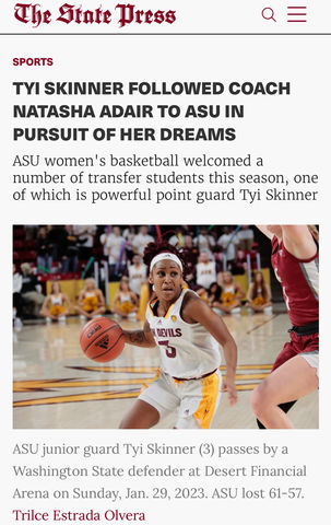 Sports photojournalism, basketball, State Press