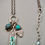 Thumbnail: Triple Blue Persuasion Charm Necklace