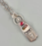 Thumbnail: Paraiba Tourmaline, Rodolite Garnet, Sterling Talisman Necklace