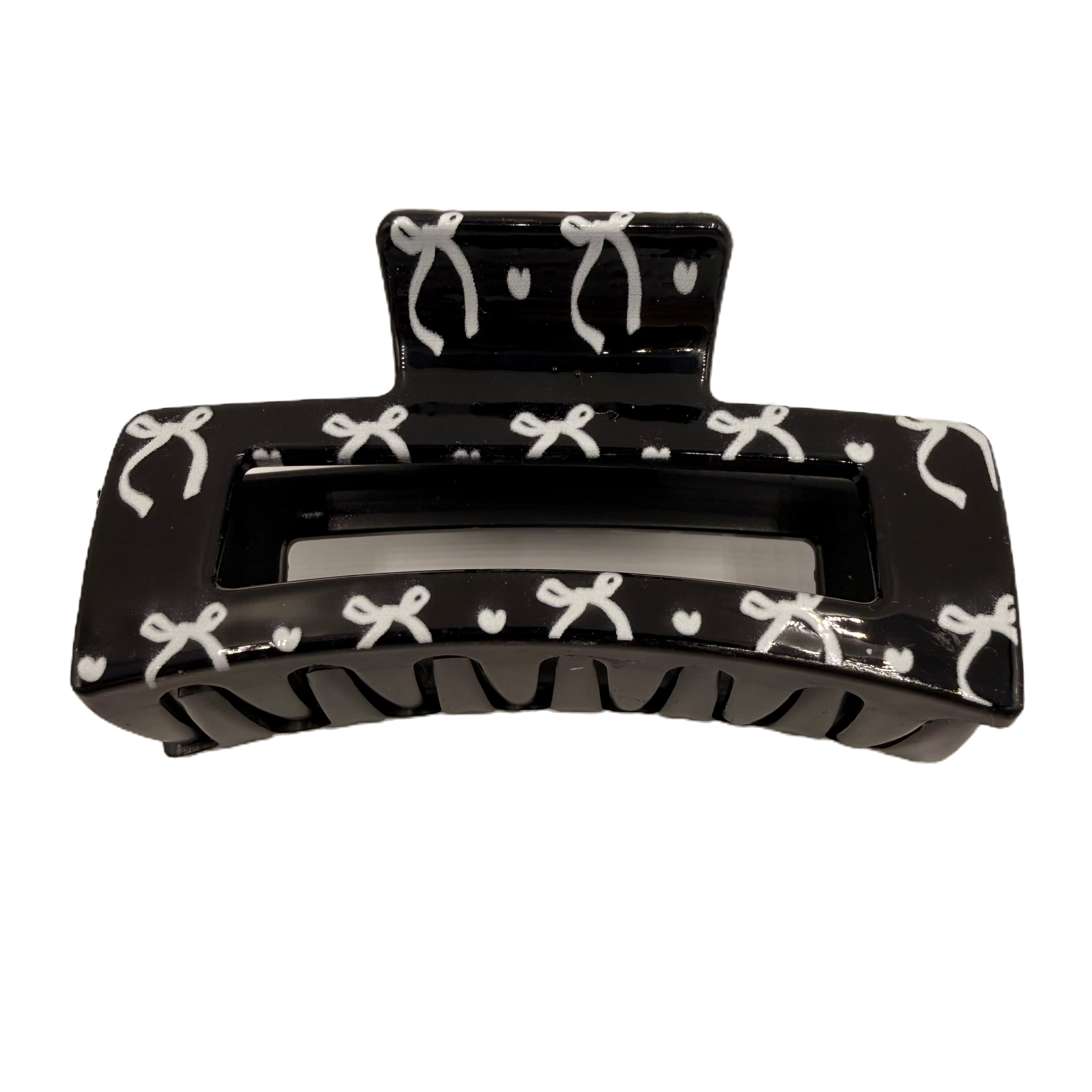 Black & White Bows Hair Clip
