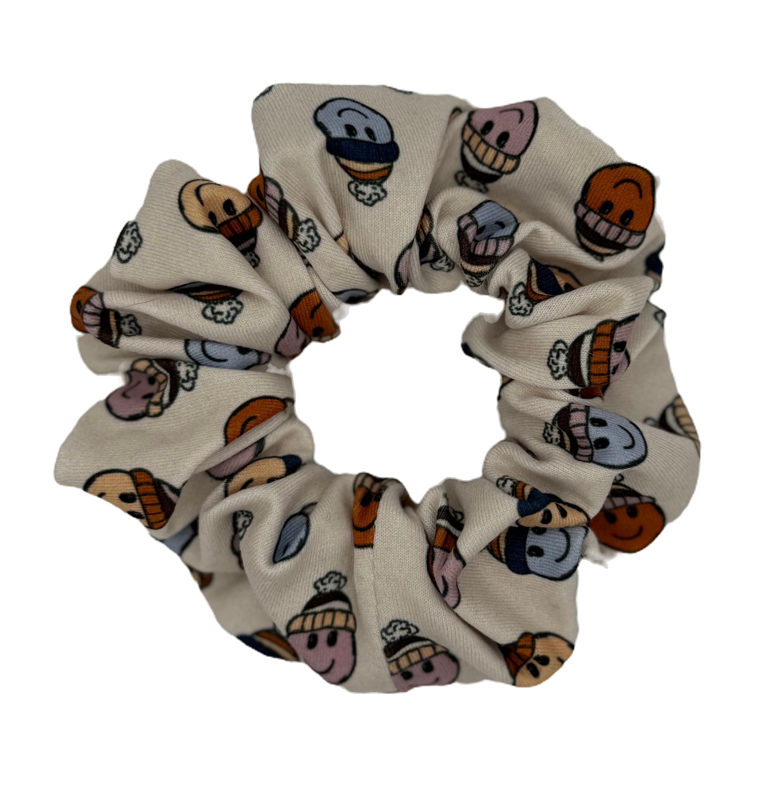 Scrunchie - Winter Smileys