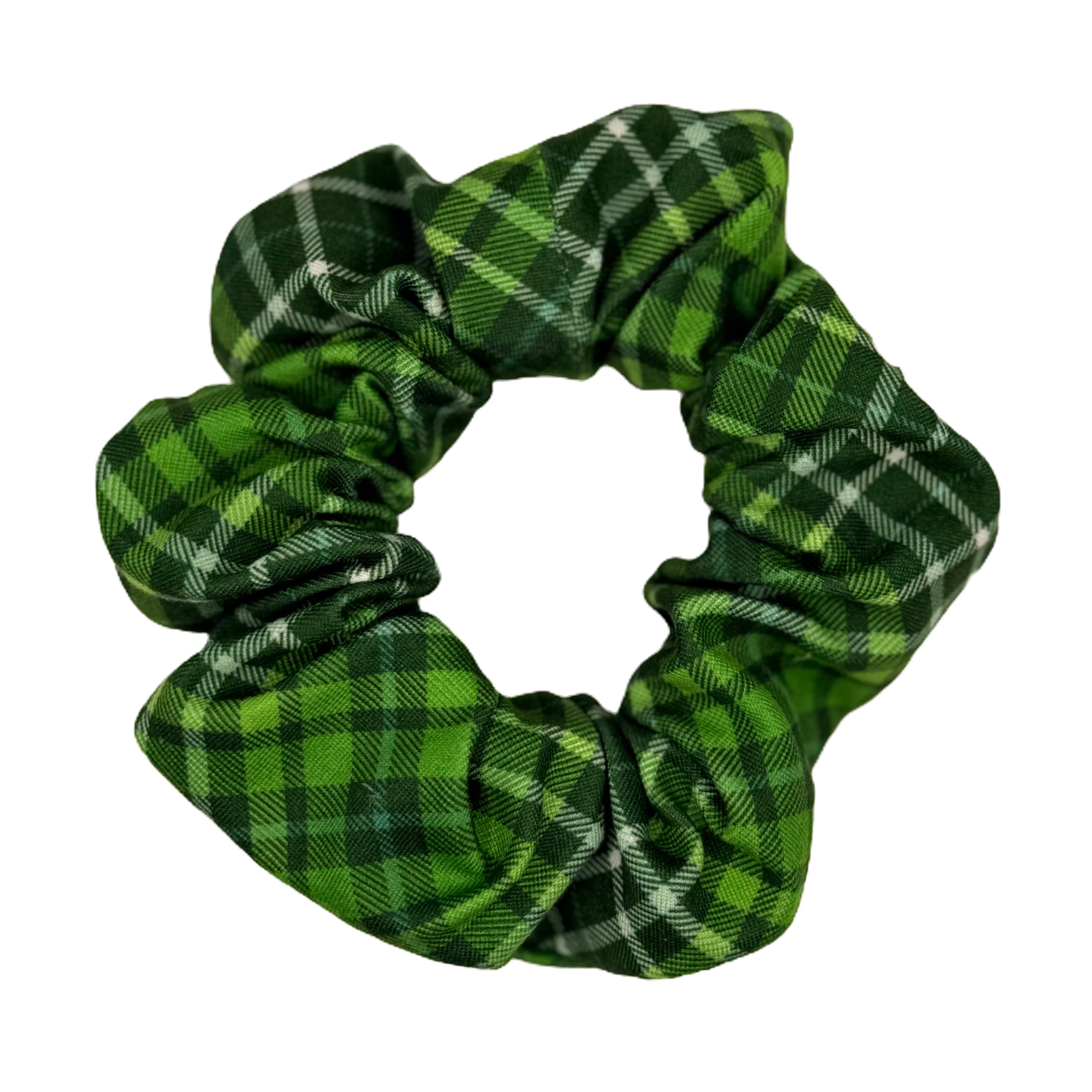 Scrunchie - St.Patricks Day Plaid