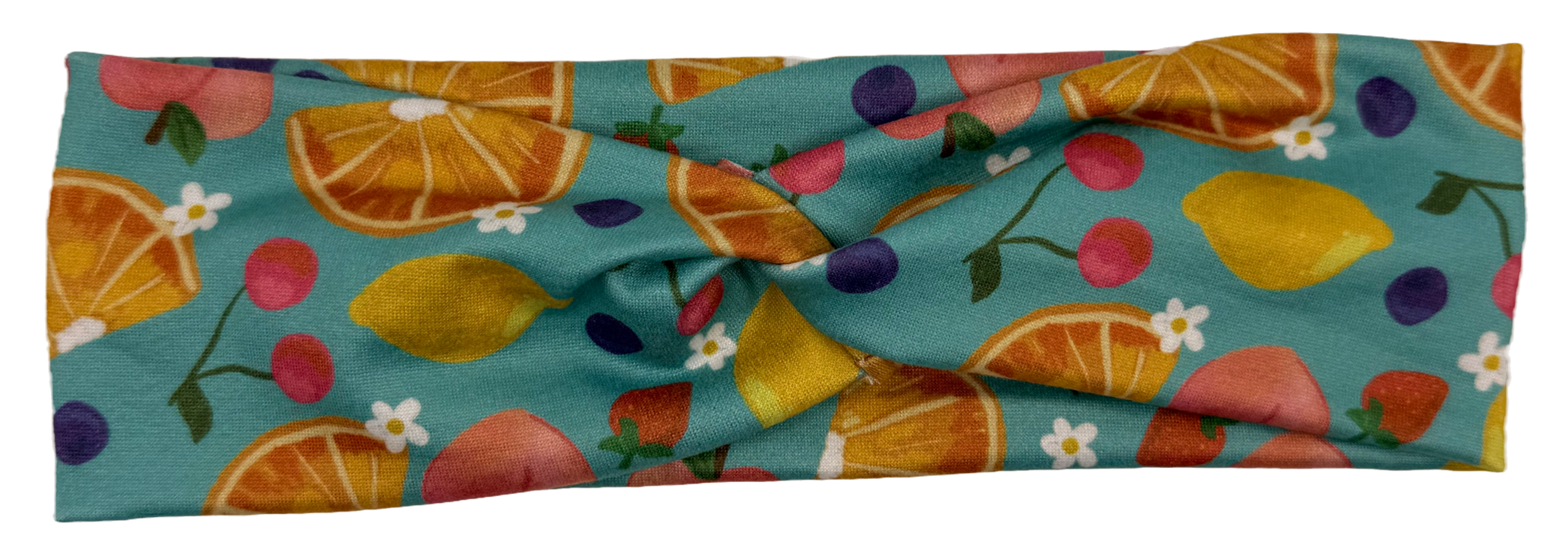 Skinny Band - Teal Summer Fruits