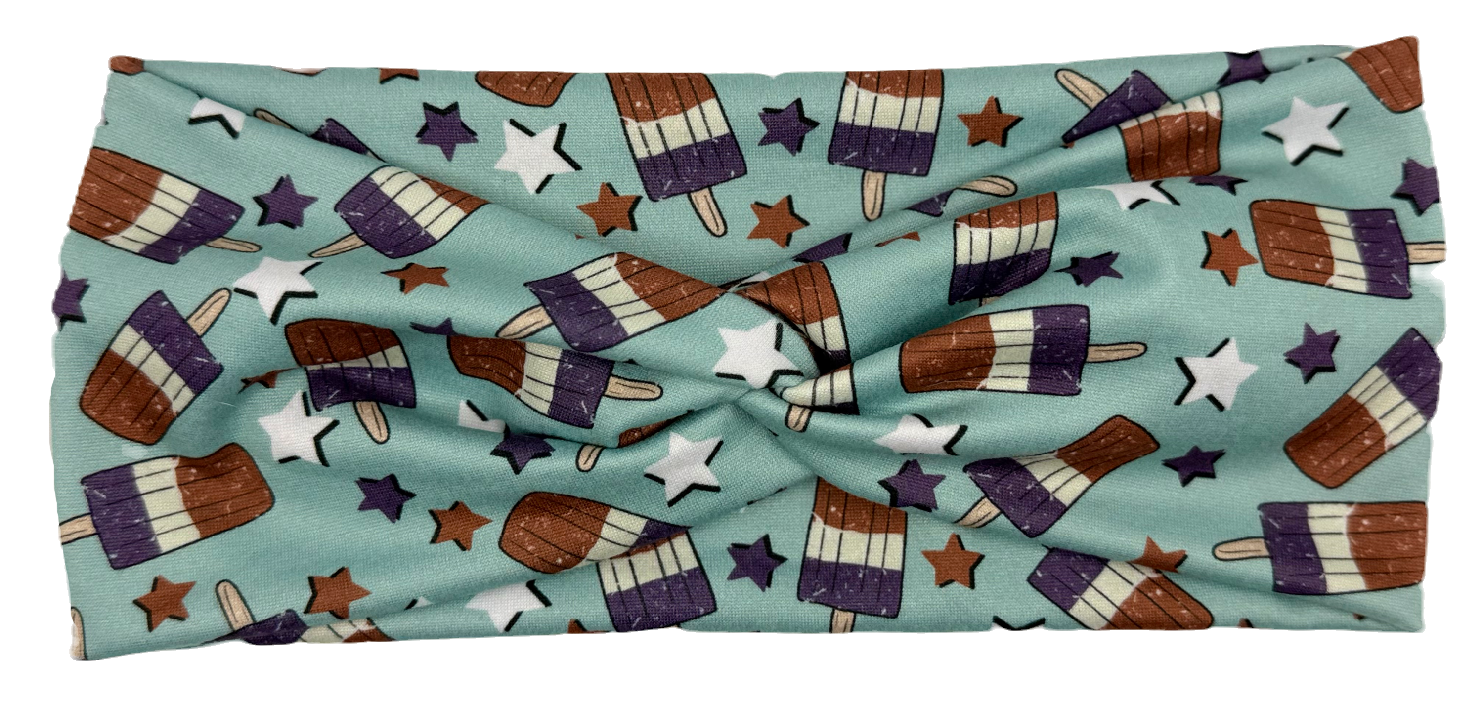 Twisted Headband - Retro Patriotic Popsicle