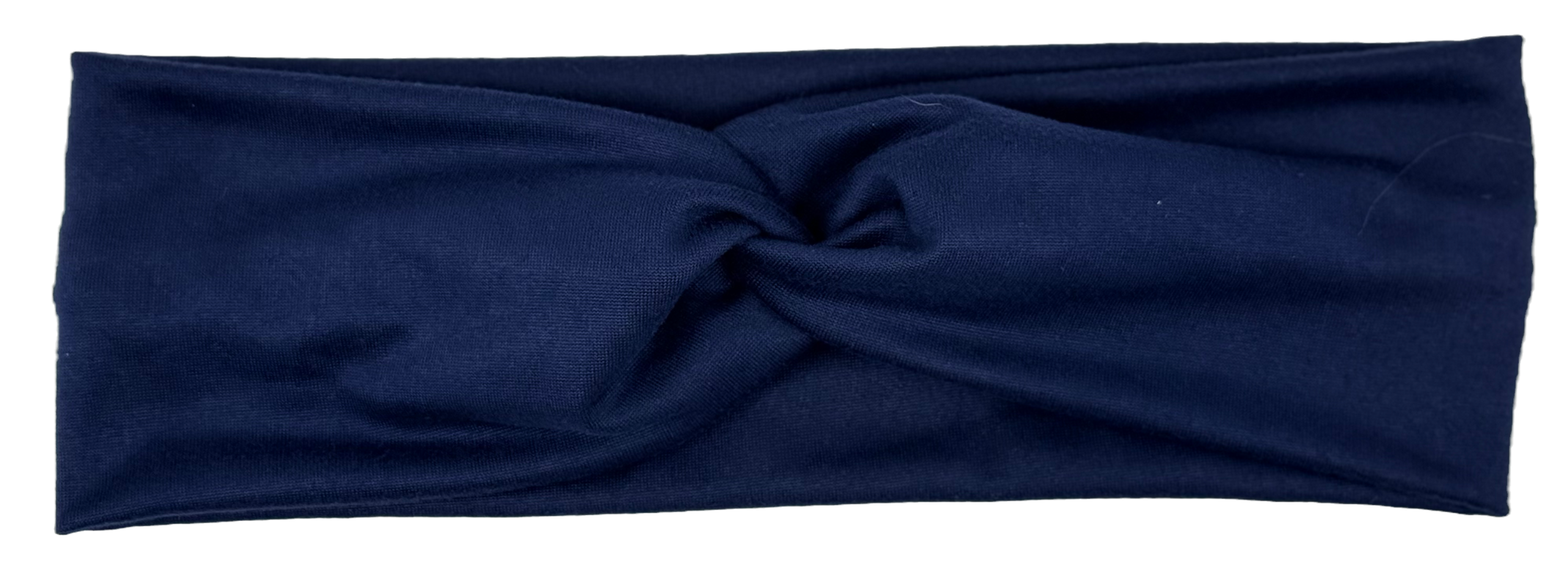 Skinny Band - Navy Blue Solid