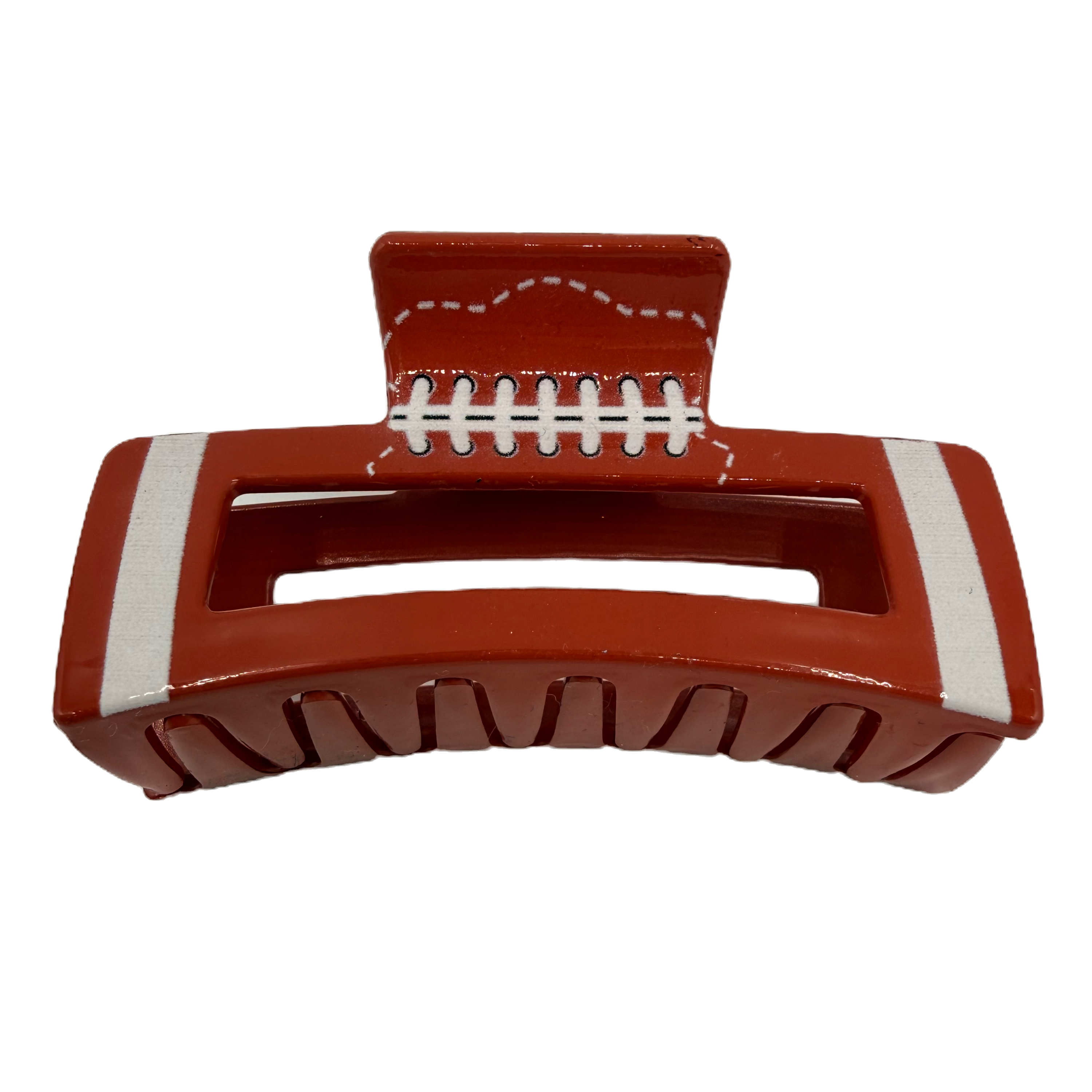 Brown Football Hair Clip