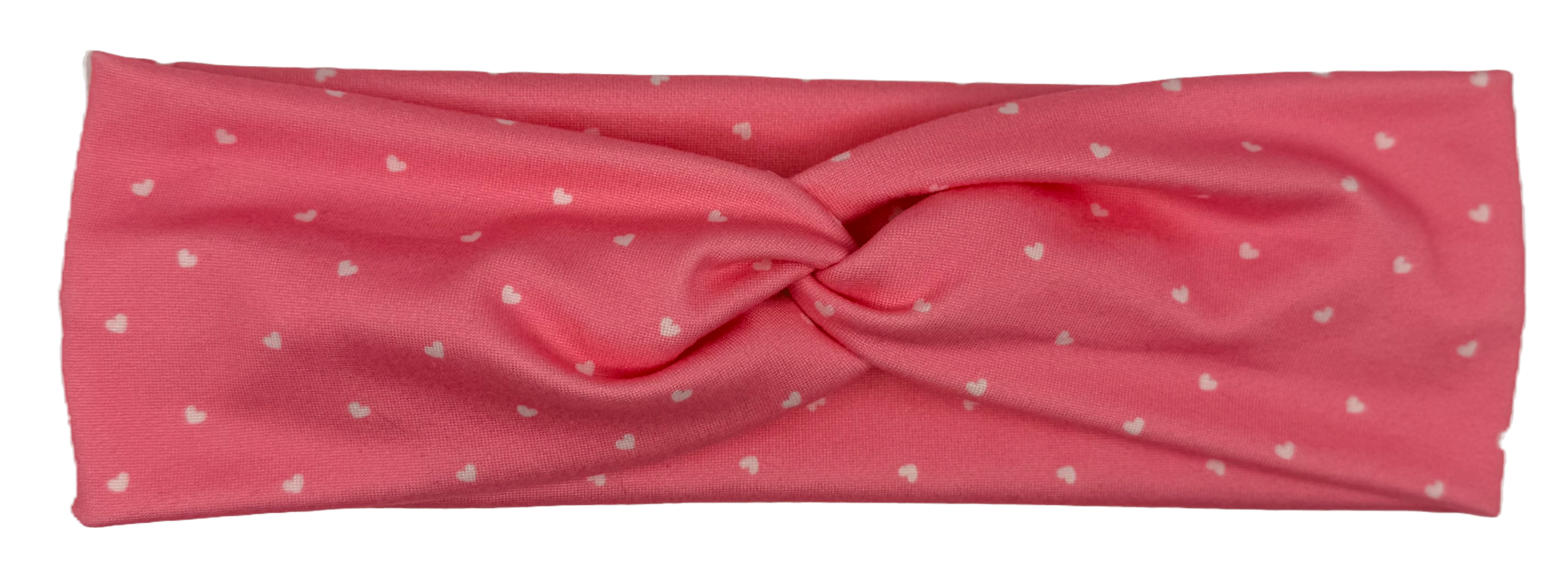 Skinny Band - Pink & White Tiny Hearts