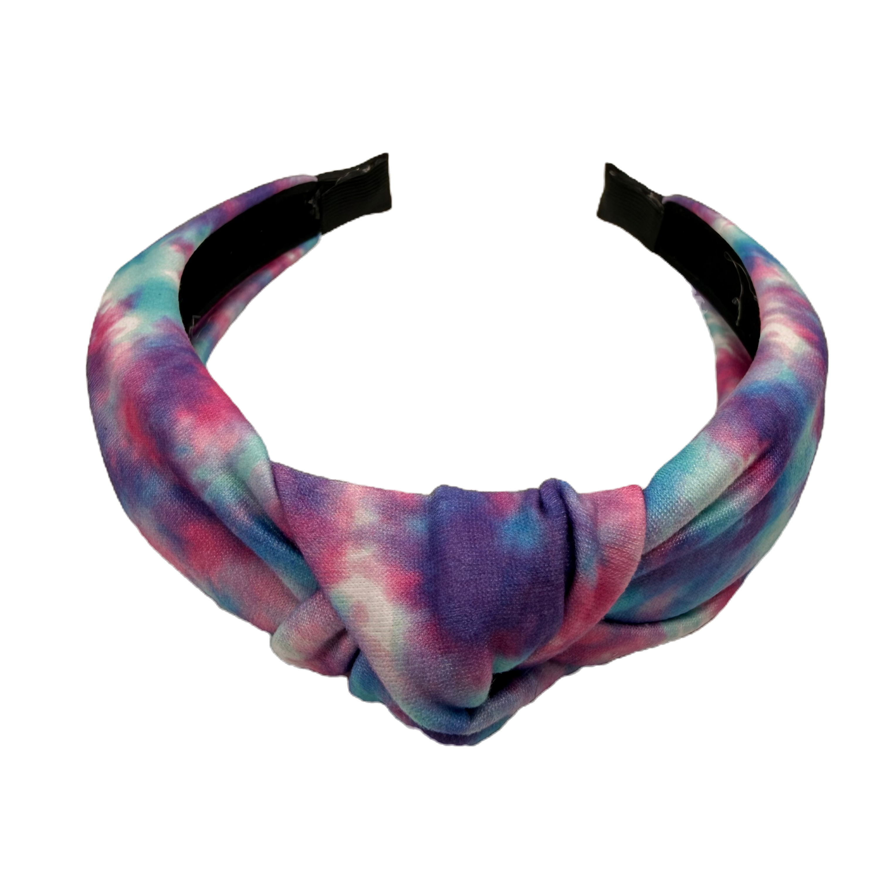 Hard Headband - Pink & Blue Tie Dye